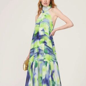 One33 Social green and blue tie dye dress size 6